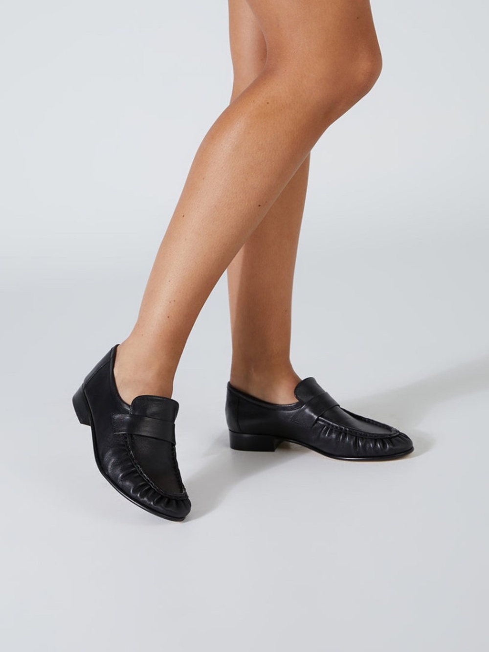 Tony Bianco Gatsby Black Venice Loafers Leather